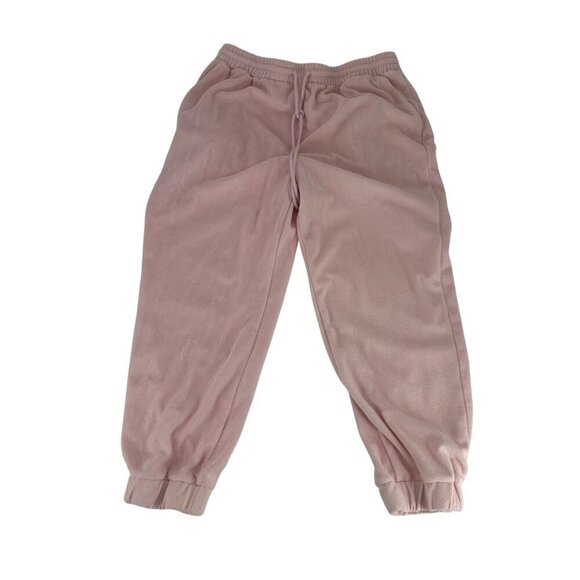 Stoney Clover Lane X Target Pink Velour Jogger Pants W/ Beaded Drawstring Womens - Picture 1 of 6